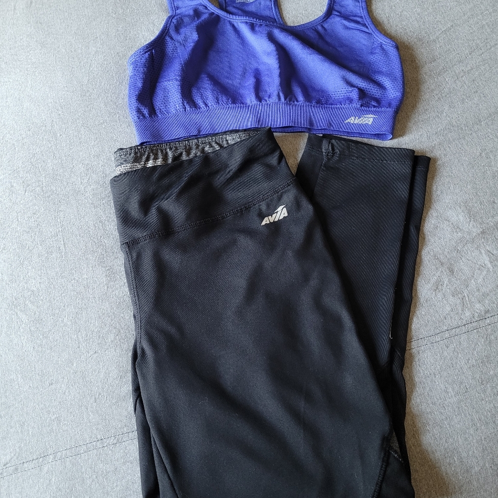 New Avia legging and sports bra